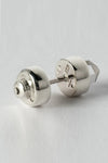 Parts of Four Stud Earrings Collection I Highly Handcrafted Natural Stone PS4-1935-4-PA+HER-PGCY 7mm Polished Sterling Silver+Crystal PPOF5